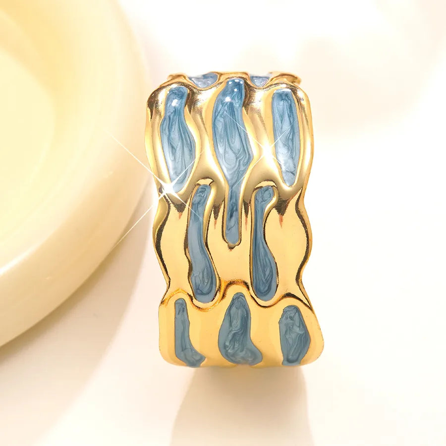 Romantic Gold Open Hand Bracelet for Women