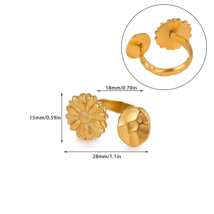 Retro Floral Pearl Open Ring G9188294