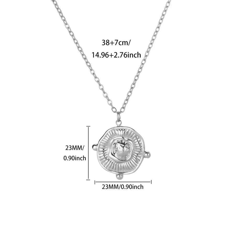 18K Gold Geometric Cross Necklace for Women