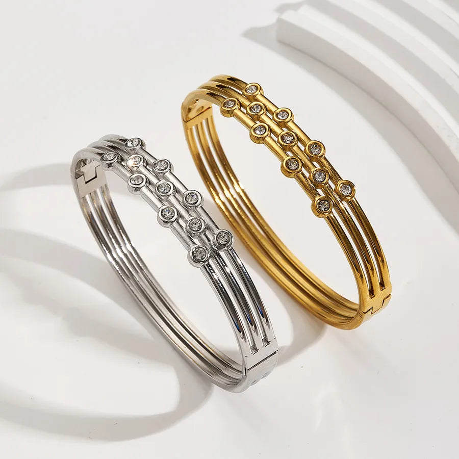 18K Gold PVD Polished Stainless Steel Bangle