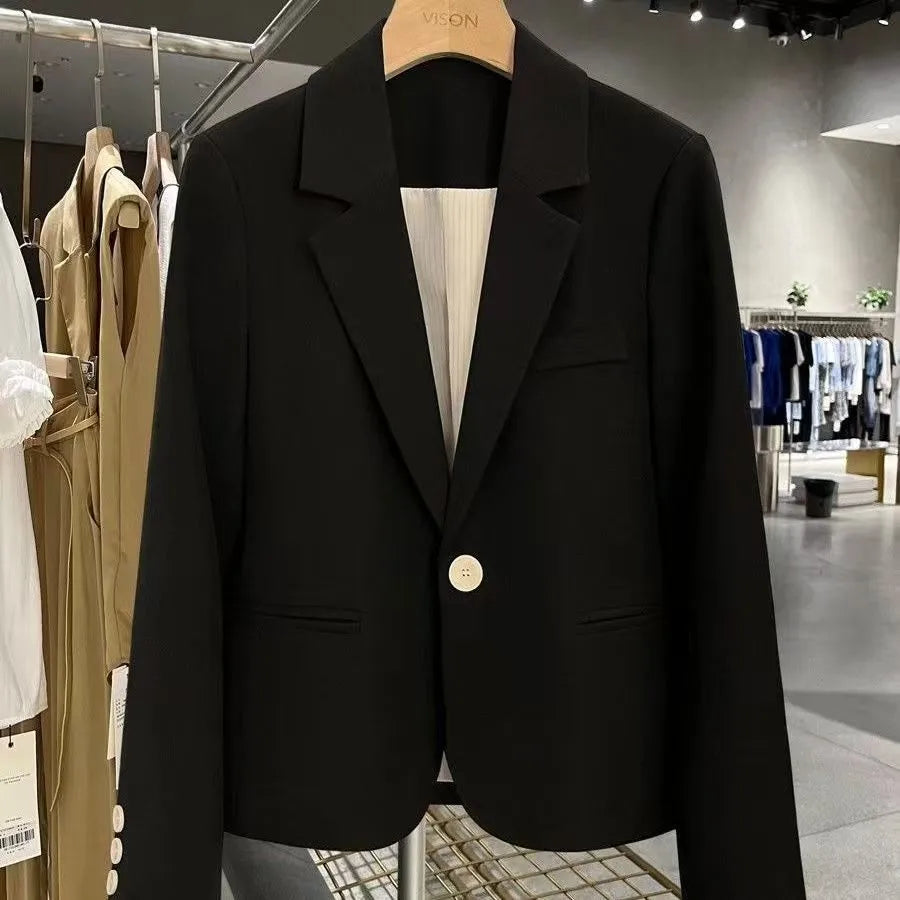 Women's Black Short Tailored Blazer