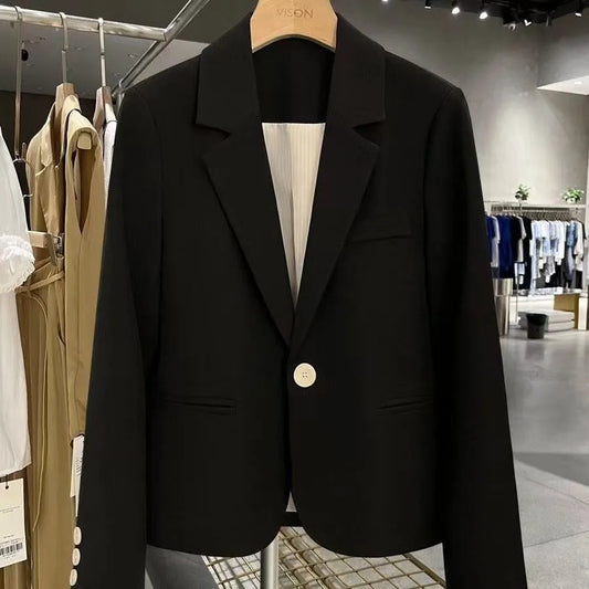Women's Black Short Tailored Blazer