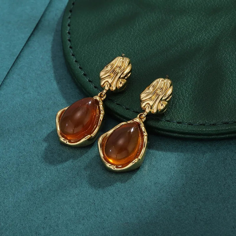 Bold Titanium Steel Large Hoop Earrings ES060