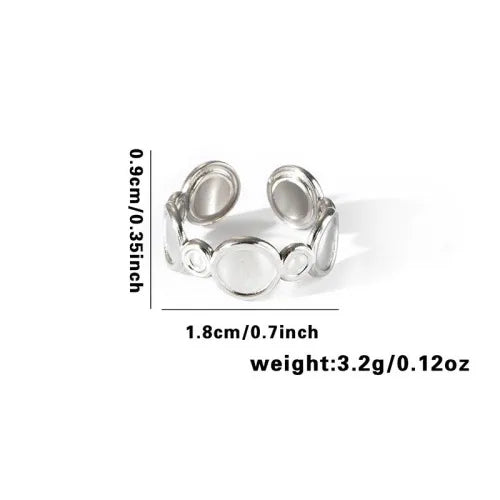 Titanium Steel Fish Tail Ring for Women