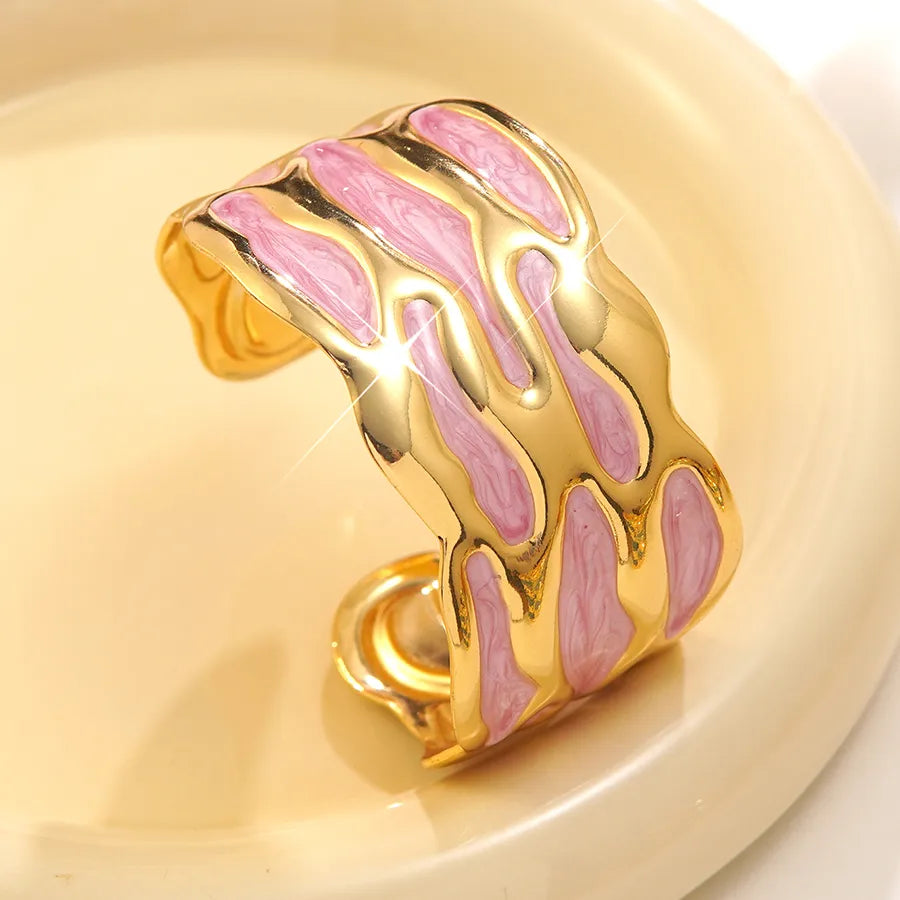 Romantic Gold Open Hand Bracelet for Women