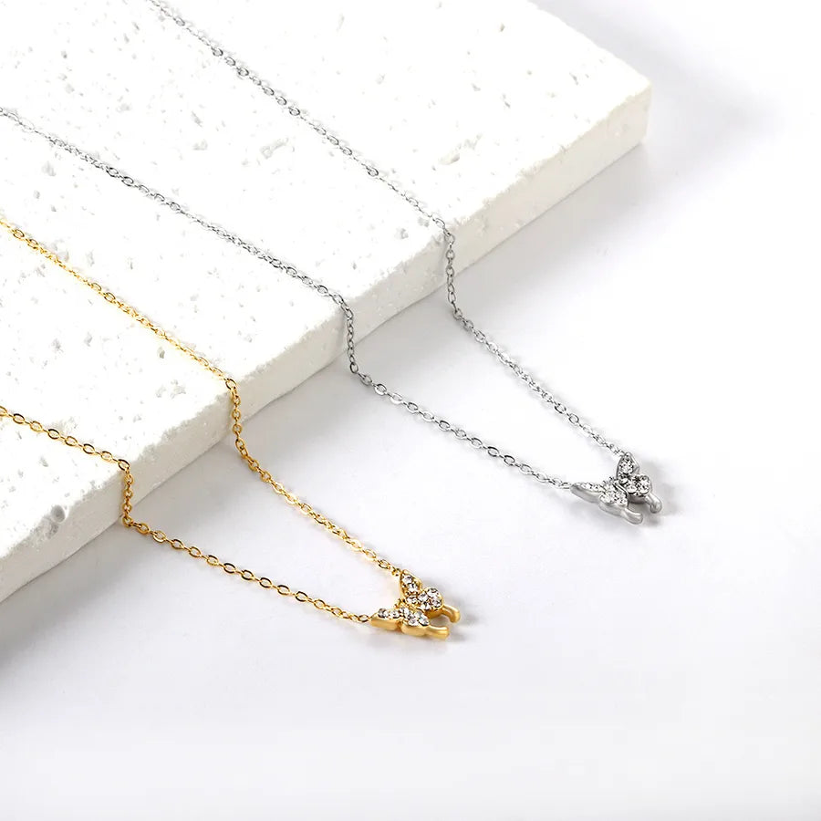 Gold Plated Star Butterfly Heart Pendant Necklace