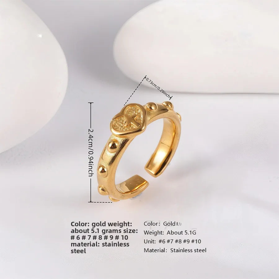 Minimalist Floral Open Ring for Women