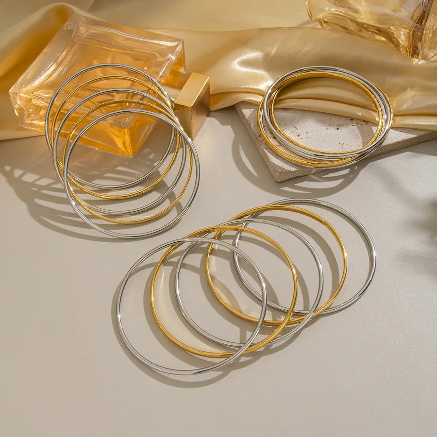 Colorful Geometric Stainless Steel Bracelet