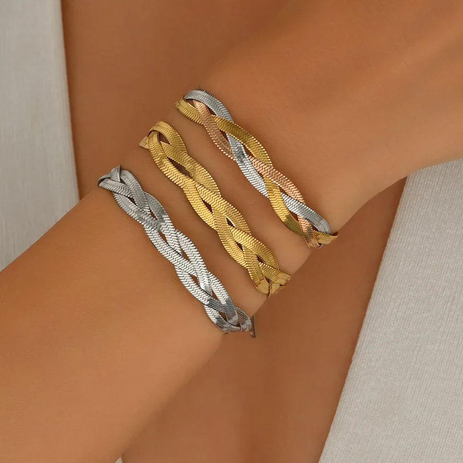 Elegant Woven Chain Bracelet for Women