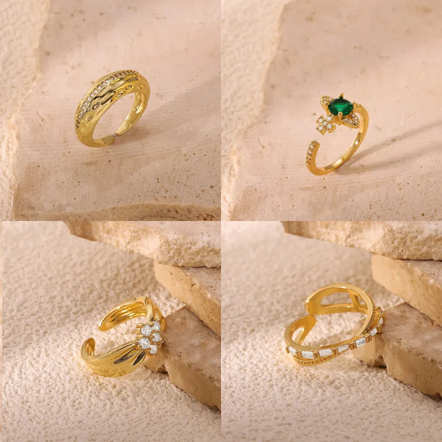 Elegant Heart-Shaped Zircon Ring for Women