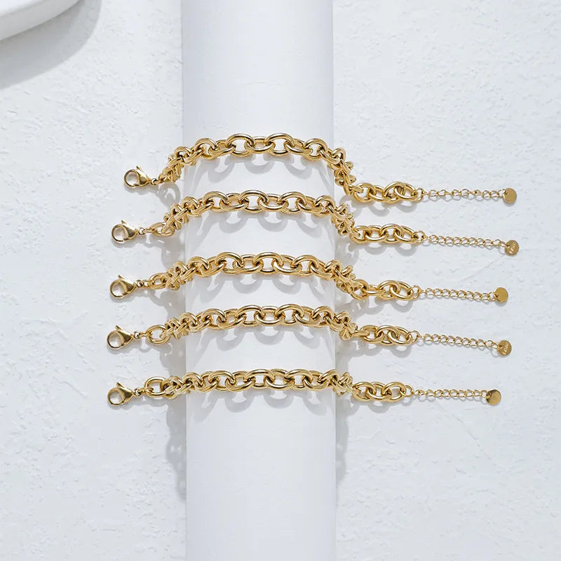 Gold Plated Stainless Steel Unisex Bracelet