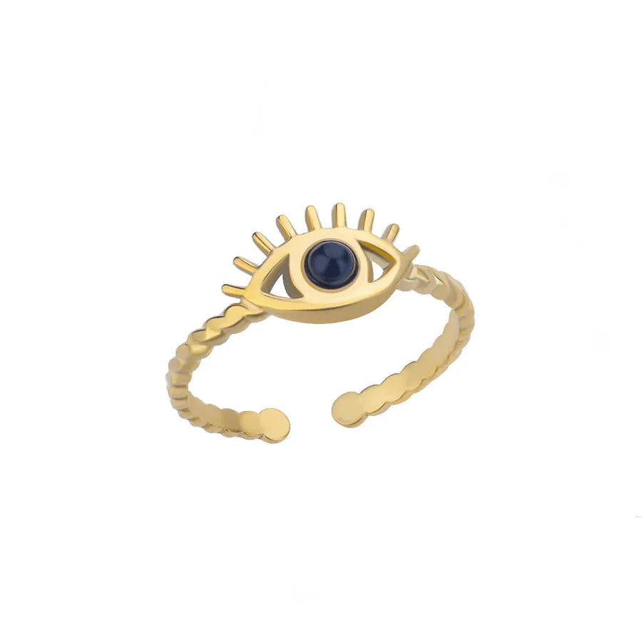 Gold Plated Geometric Open Ring 4