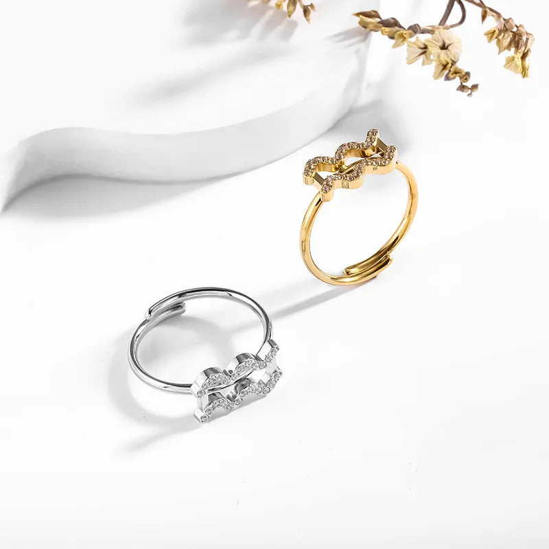 Titanium Zodiac Star Ring for Women