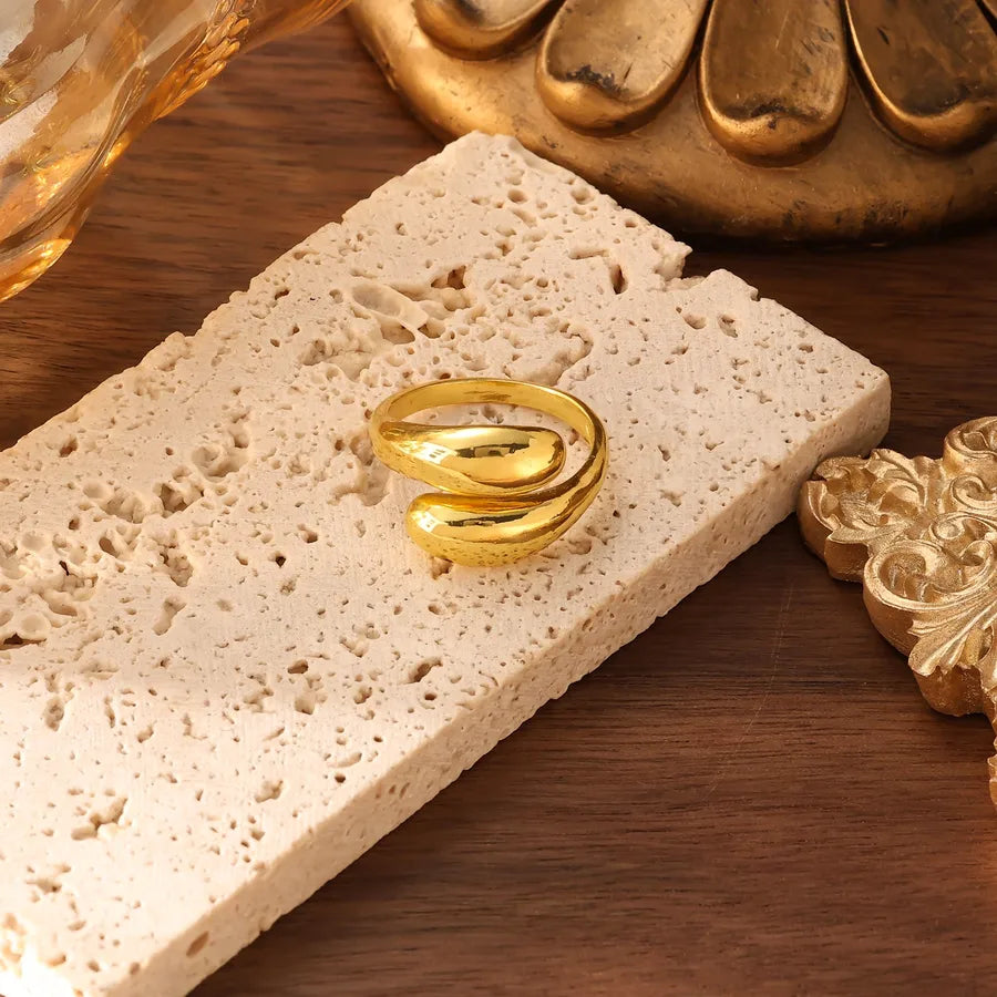 Women's Geometric Open Titanium Steel Ring