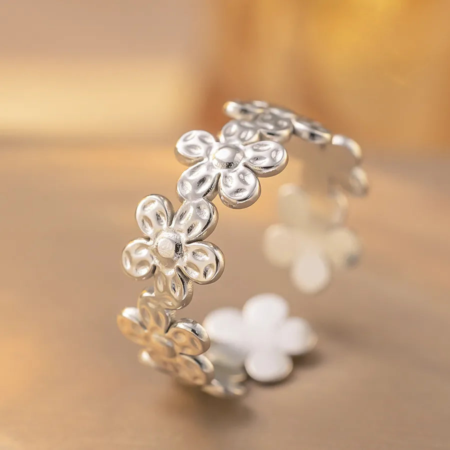 Geometric Titanium Steel Open Ring K278 Steel Color Ring Open