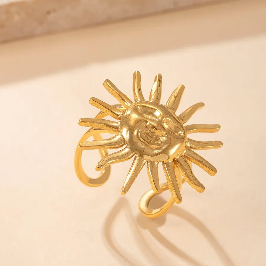 Geometric Stainless Steel Open Ring Average Size YYJZ410