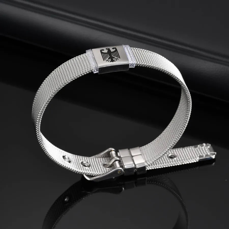 Men's Stainless Steel Eagle Mesh Bracelet