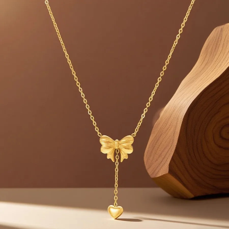 Titanium Steel Heart Pendant Necklace