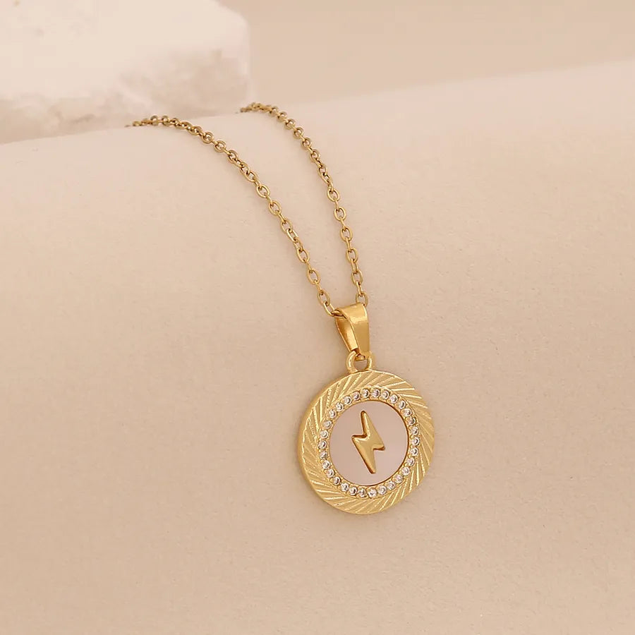 18K Gold Heart Cross Pendant Necklace