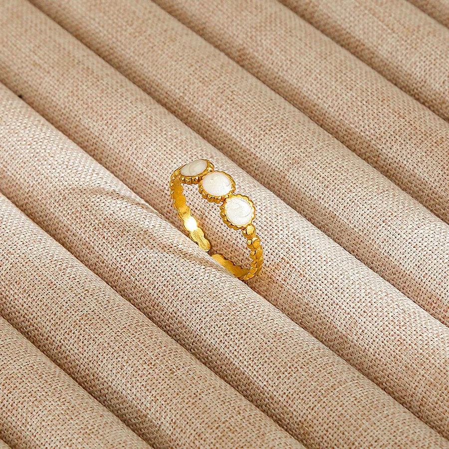 Heart Pattern Stainless Steel Ring 38