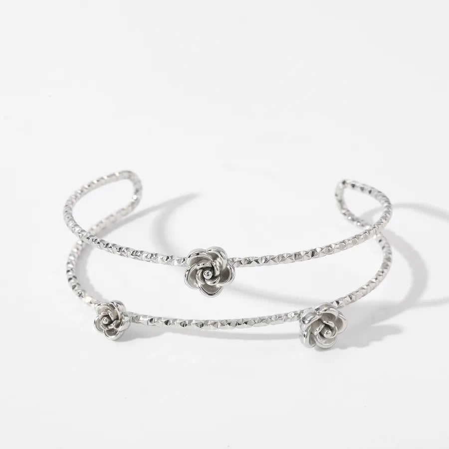 Gold Plated Stainless Steel Women's Bangle