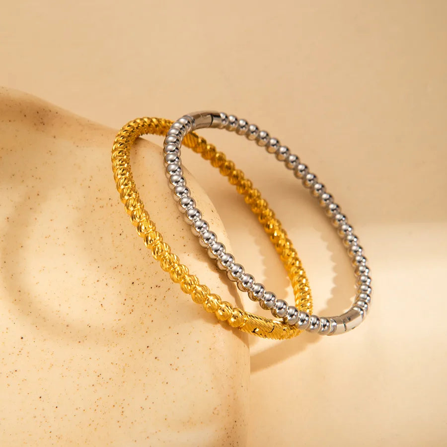 Gold Plated Open Bangle Bracelet