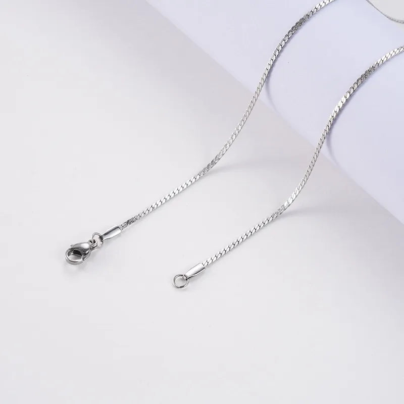 Geometric Titanium Steel Necklace Set