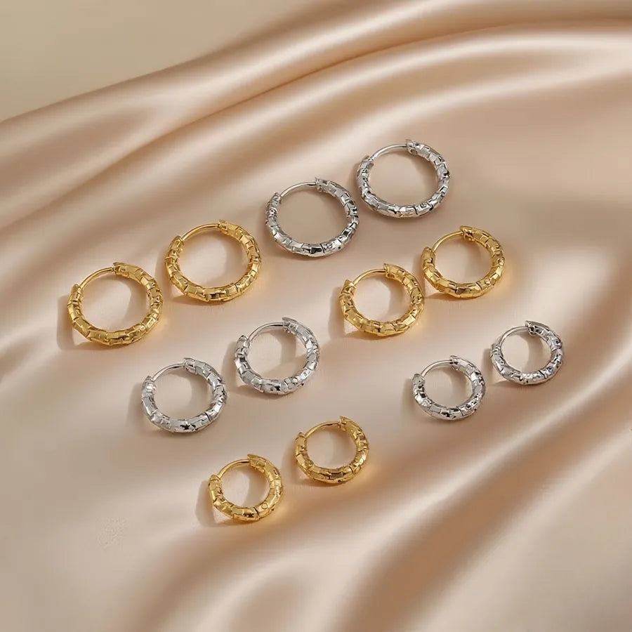 18K Gold Plated Titanium Steel Geometric Earrings