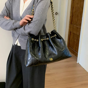 Quilted Chain Bucket Shoulder Bag – Smiling Maria - Smiling Maria - Everything For Women