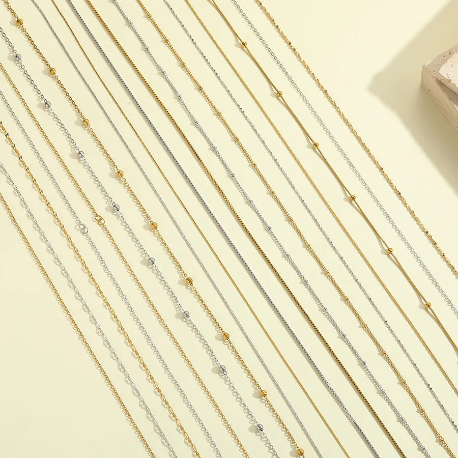 Women's Titanium Steel Box Chain Pendant Necklace