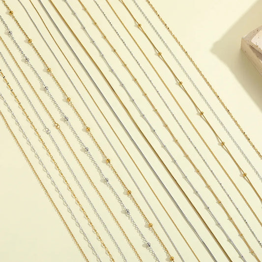 Women's Titanium Steel Box Chain Pendant Necklace