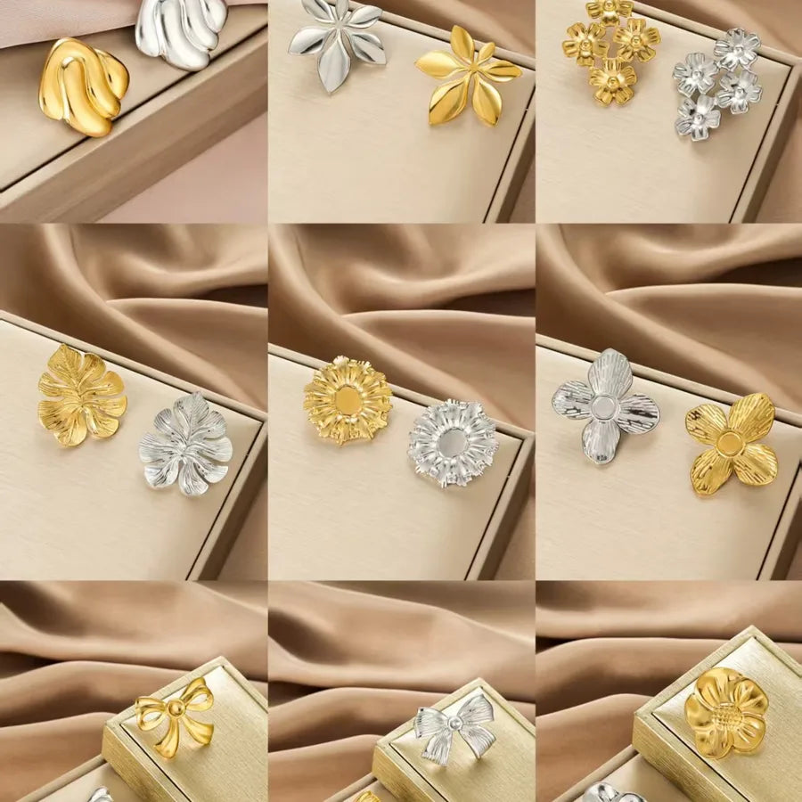 Irregular 18K Gold Plated Stainless Steel Earrings