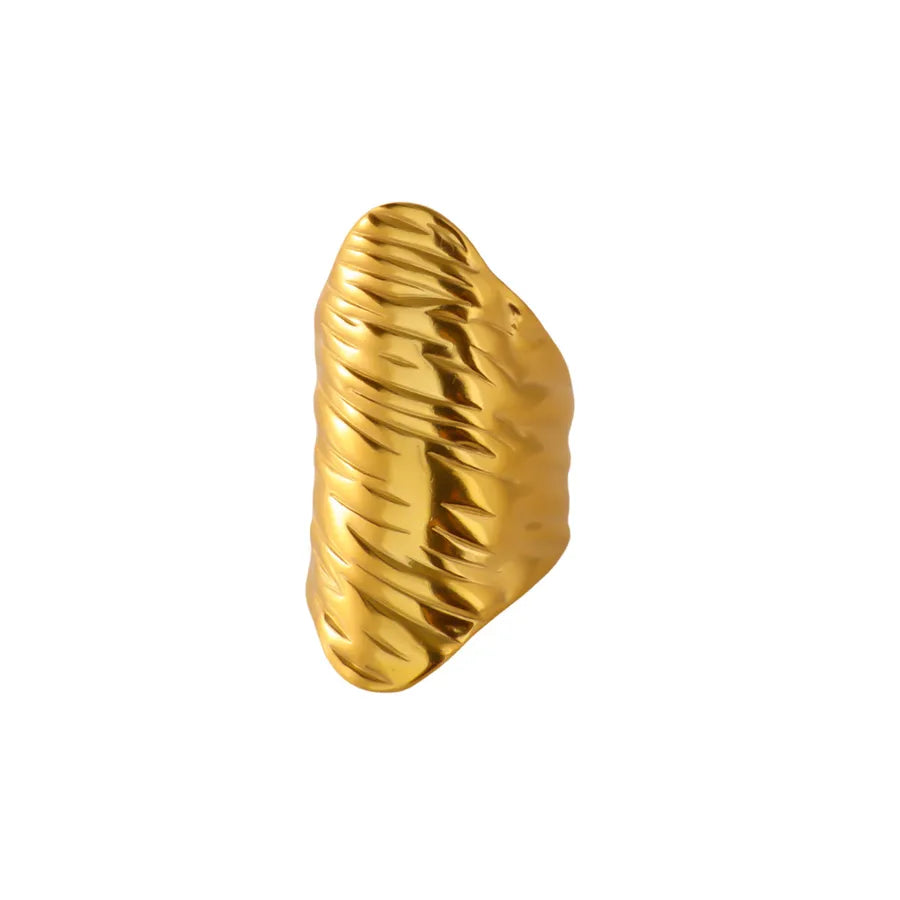 18K Gold Plated Geometric Open Ring