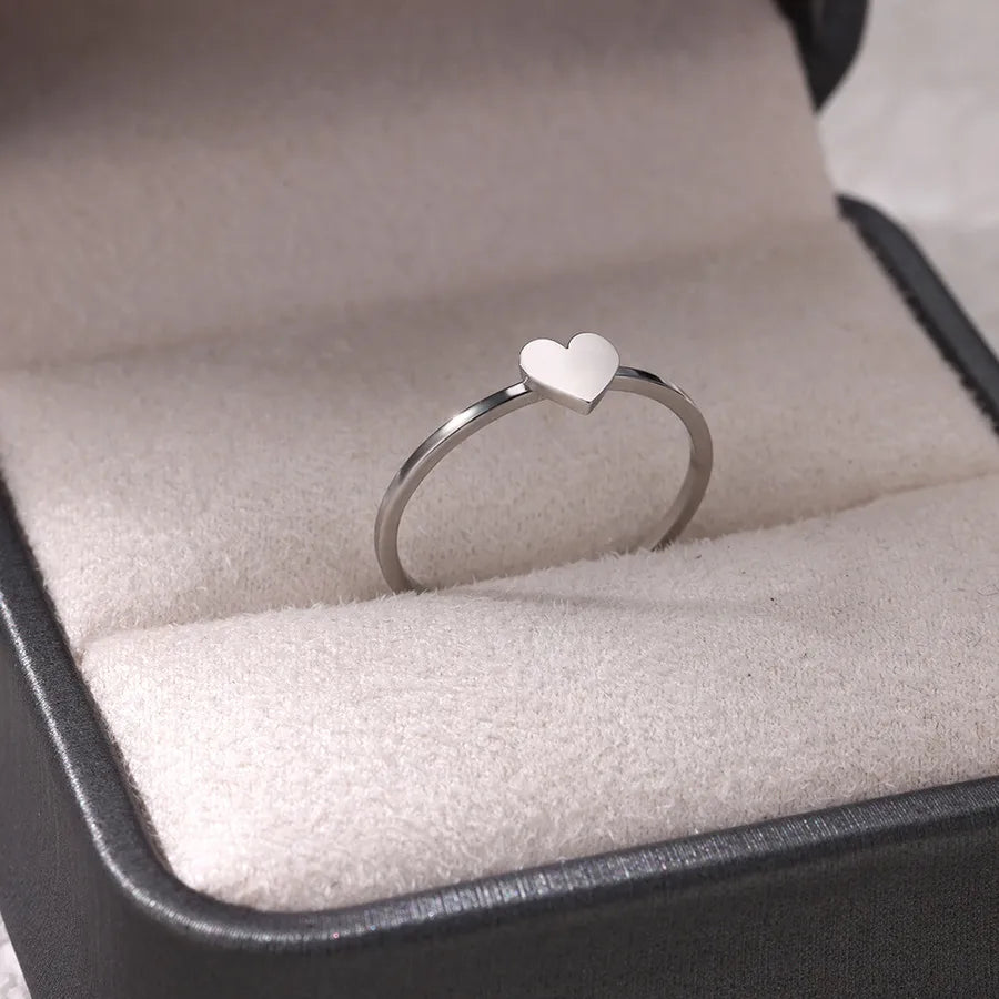 Open Heart Star Ring – Gold & Silver Stainless Steel