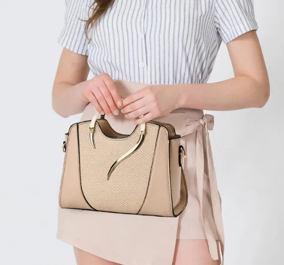 Trendy Shell Splice PU Crossbody Handbag