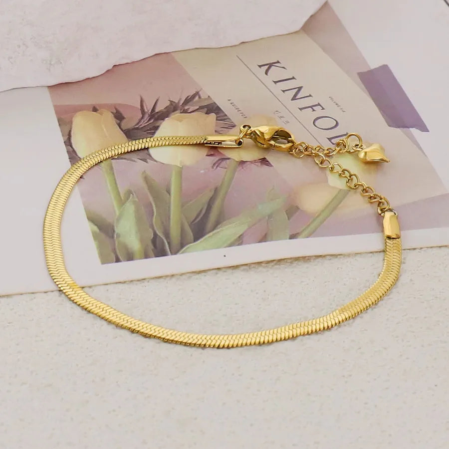 Gold Plated Stainless Steel Asymmetric Bracelet Average Size Gold 367