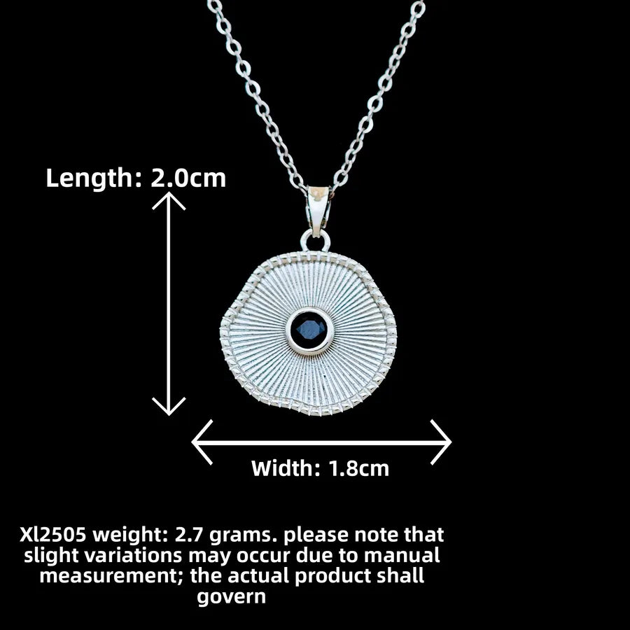 Butterfly & Whale Couple Pendant Necklace XL2505 Irregular Round Necklace Silver