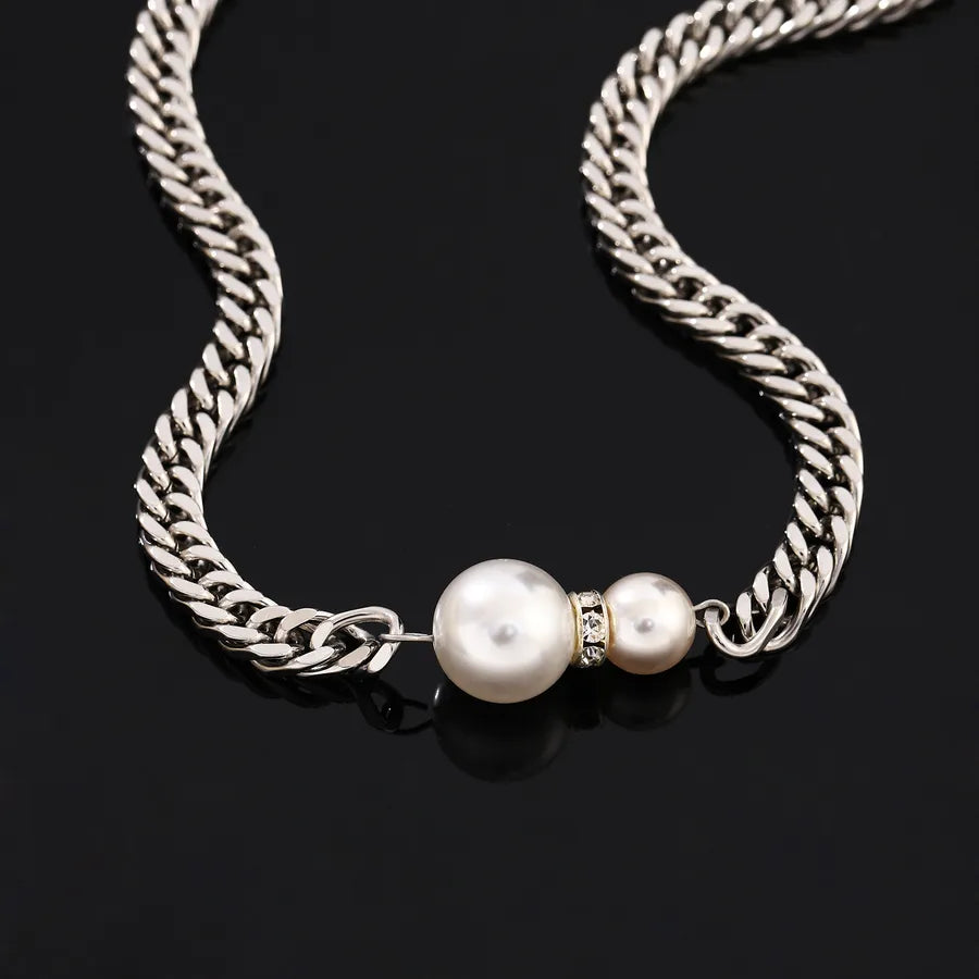 18K Gold Baroque Pearl Choker Necklace