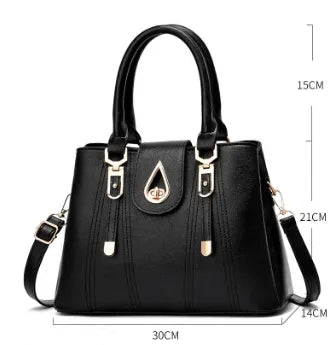 Elegant PU Leather Square Shoulder Bag