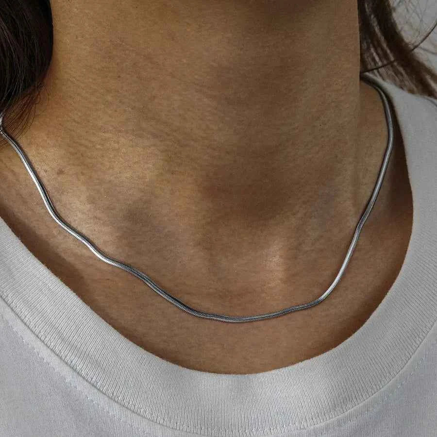 Gold Plated Stainless Steel Unisex Chain Necklace