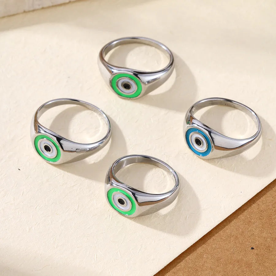 18K Gold PVD Devil's Eye Stainless Steel Ring