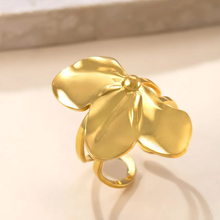 Geometric Stainless Steel Open Ring Average Size YYJZ764