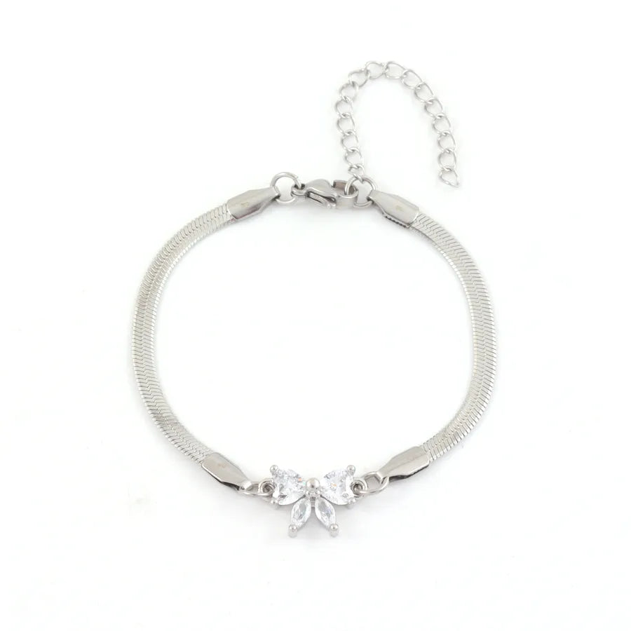 Gold Bow Knot Stainless Steel Bracelet