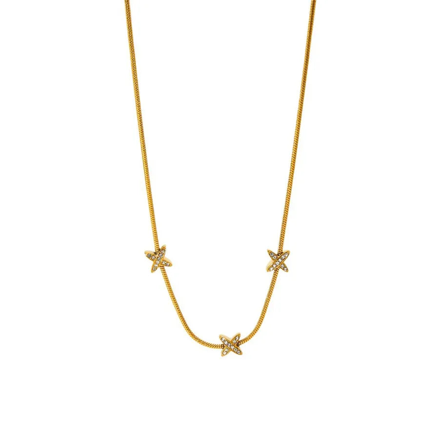 Minimalist Gold Cross Necklace for Women