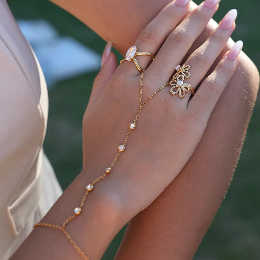 18K Gold PVD Geometric Stainless Steel Pendant