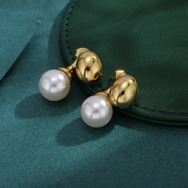 Bold Titanium Steel Large Hoop Earrings $ES062