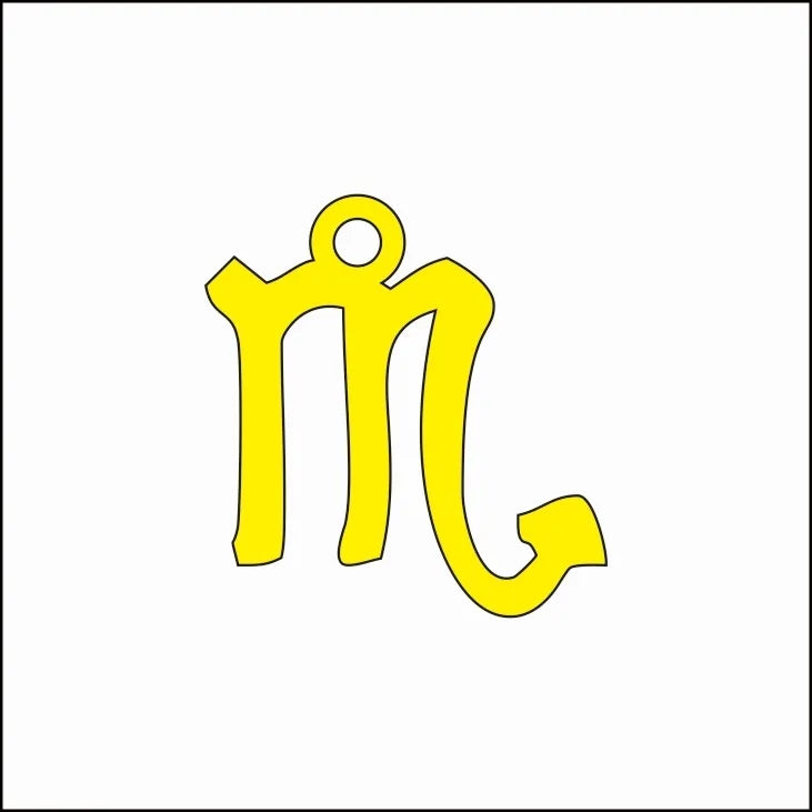 18K Gold Zodiac Pendant Necklace – Waterproof Steel 45+5cm Gold Scorpio