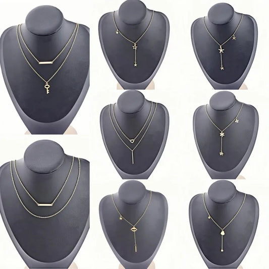 Gold Layered Starfish Pendant Necklace