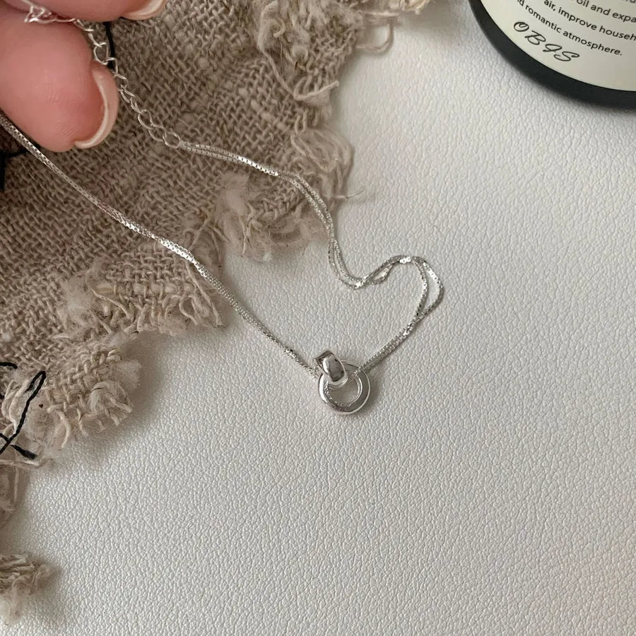 Sterling Silver Double Ring Bracelet