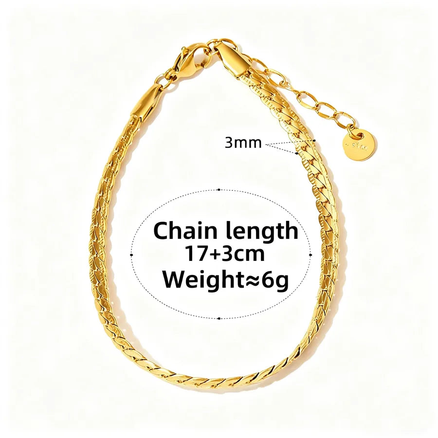 Stainless Steel Cuban Link Bracelet